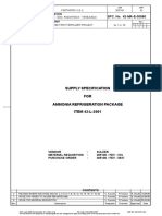 Ammonia Refrigeration Package Specification