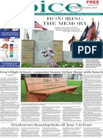 Honoring The Memory: Evart High School, Carpenter Honor Dylan Shaw With Bench