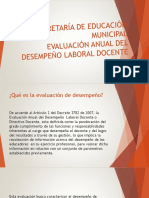 Evaluación Anual Del Desempeño Docente