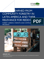 ALCORN 2014 Community Forestry Latin America Lessons For REDD+