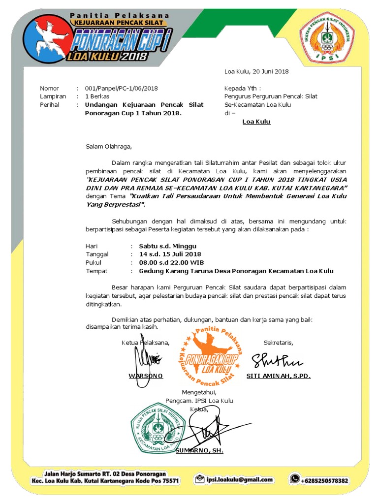 Contoh Id Card Panitia Turnamen Terpopuler