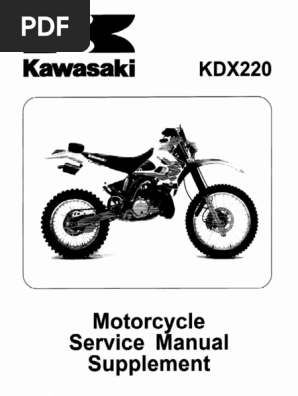Manual Serviço KDX220 | PDF