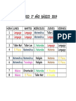 Horario 2019