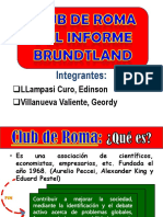 Club de Roma y El Informe Brundtland