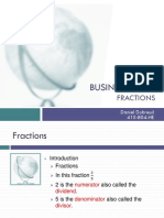 Business Math: Fractions