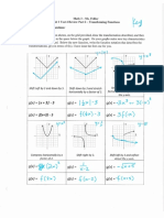 Math3 Unit 1 Test 4 Review Key PT 2 - Transforming Functions 1819