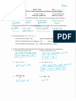 math 3 unit 4 reivew key pt 2 - quadratics and polynomials