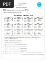 Calendario 2019