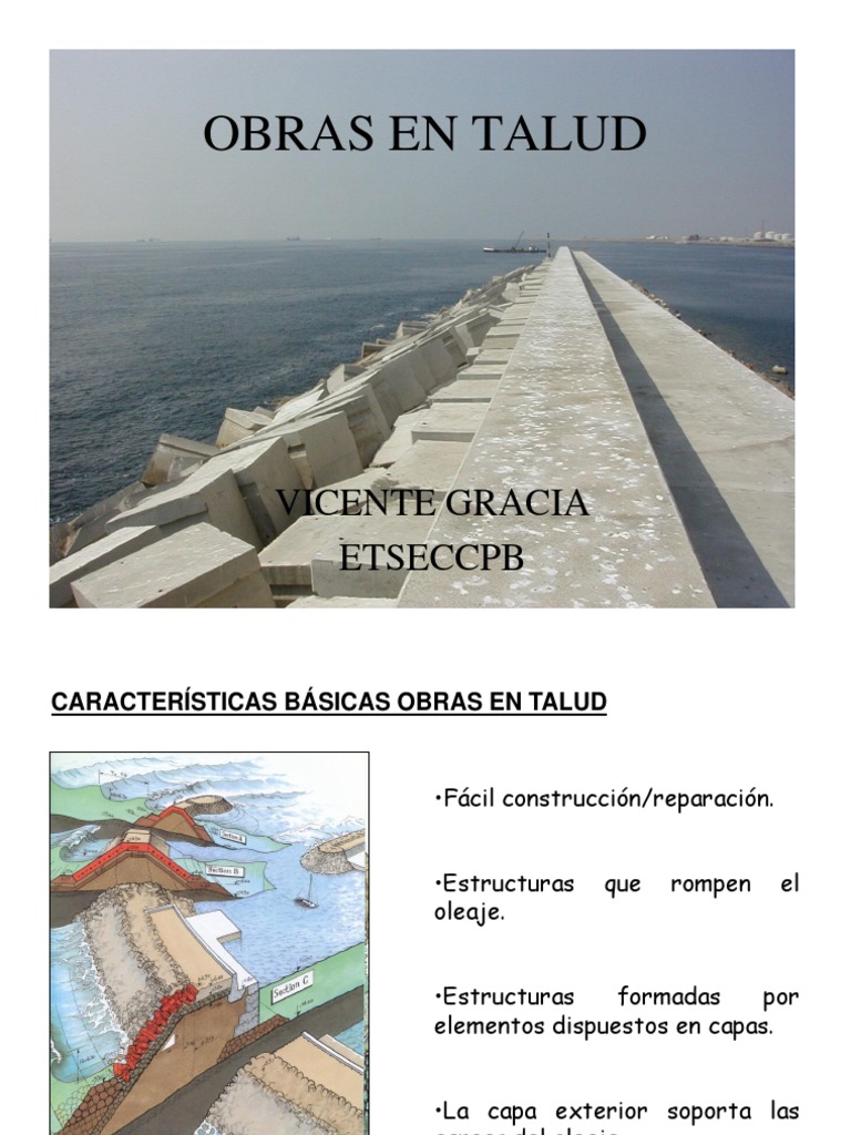 Obras en Talud | PDF | Dique | Manto (geología)