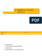 Econ3016: Empirical Finance WEEK 3/4