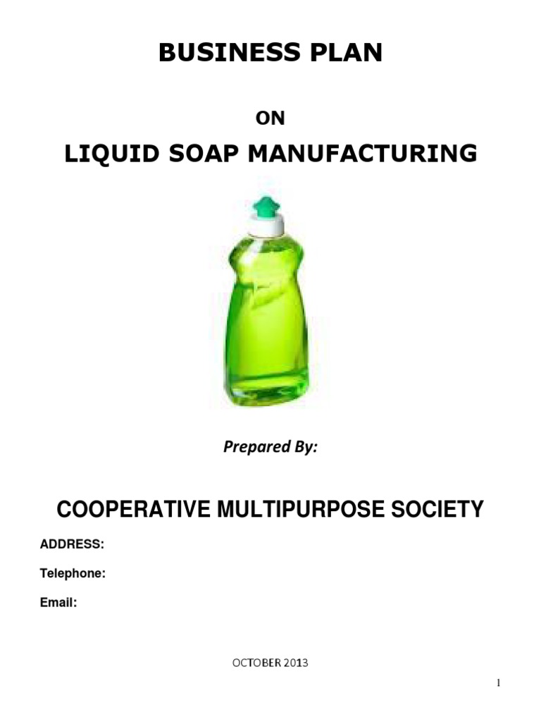 business plan for soap making pdf