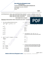 Soal UM - UGM 2009 Kemampuan Dasar 931 PDF
