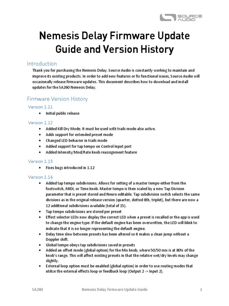Nemesis Update Guide and Revision History 4 | PDF | Usb | Computer ...
