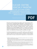 Lozano, O., 2013, Educar Entre Exigencia y Pasion Pistas Lectura Cardenal Bergoglio
