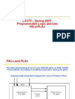 Cs370 - Spring 2003 Programmable Logic Devices Pals/Plas