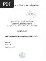 Procedura Operationala Gestionarea Riscurilor La Nivelul Sistemului Axa 1 Din POC--PO.gr.OIC--E1R0--24.04.2017