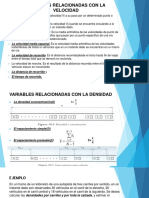 Variables Relacionadas Con La Velocidad