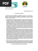 Comunicado de Huelga Universidad Autónoma de Colombia