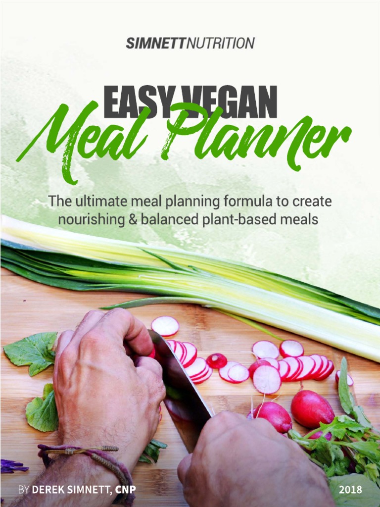Easy Vegan Meal Planner | PDF | Salad | Curry