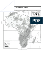 Mapa Mudo Fisico Africa