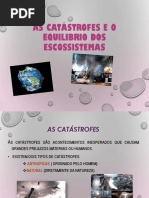 As Catástrofes e o Equilibrio Dos Escossistemas [Acho BOM]