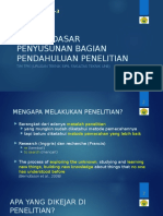 Konsep Dasar Penyusunan Bagian Pendahuluan Penelitian PDF