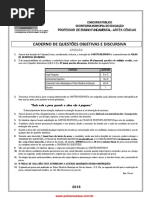 Prova de professor de Artes da SMERJ