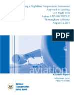 Crash During A Nighttime Nonprecision Instrument Approach To Landing UPS Flight 1354 Airbus A300-600, N155UP Birmingham, Alabama August 14, 2013