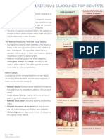 Mouth Cancer Referral Guidelines for Dentists