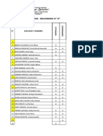 Lista Alumnos Primero Sec