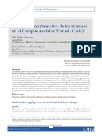 Dialnet LaExperienciaFormativaDeLosAlumnosEnElCampusAndalu 3664432 PDF