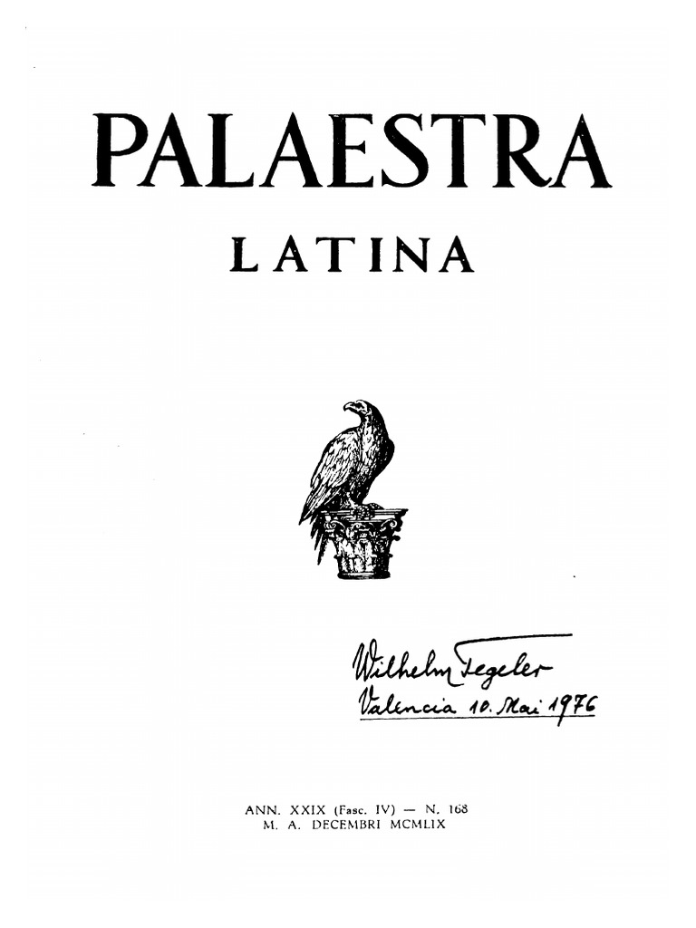 Palaestra Latina 168