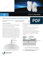 Best Practices For Installation of The Airfiber Af5/Af5U: Design Guide