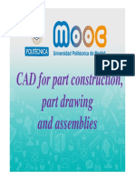CAD For Part Construction, Part Drawing and Assemblies