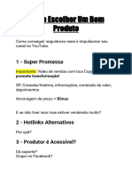 Como Escolher Um Bom Produto para Divulgar PDF