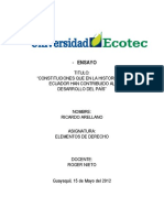 381 2012D DEM102 Constituciones Del Ecuador Con Mayor Desarrollo A Nivel Econ M