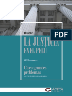 Informe La Justicia en El Peru Cinco Grandes Problemas