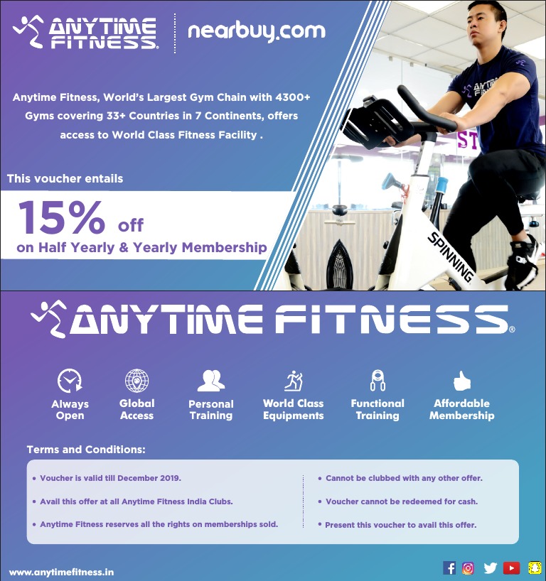 Anytime Fitness, World's Largest Gym Chain With 4300+ Gyms Covering 33