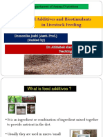 Livestock Feed Additives: Role and Classification