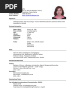 Sample Resume