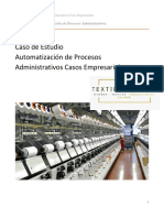 Automatización de procesos administrativos en empresa textil