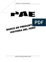 Rumbo a la universidad! Banco de preguntas de historia del Perú