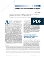 Quantitative Easing: Entrance and Exit Strategies