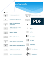 Symbols Sheet For Music