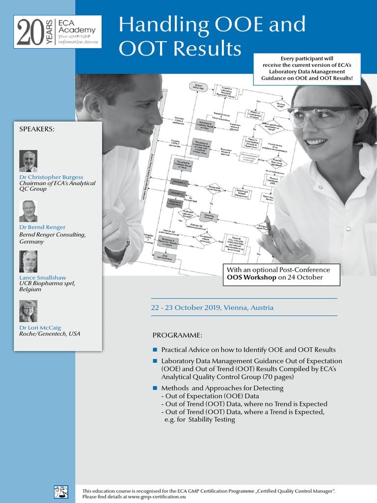 ECA Handling OOE OOT Results | PDF | Jmp (Statistical Software ...