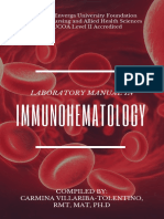 Immunohematology Cover