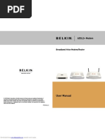 Belkin F1PI243EGau Manual