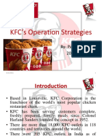 KFC's Operation Strategies: By-Palash Goyal 2014MBA-15