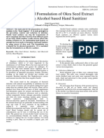 Evaluation and Formulation of Okra Seed Extract Containing Alcohol Based Hand Sanitizer