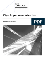 Pipe organ repertoire 
